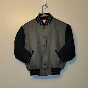 American Girl Small Varsity Letterman jacket embroidery Mallory star gray LOT N